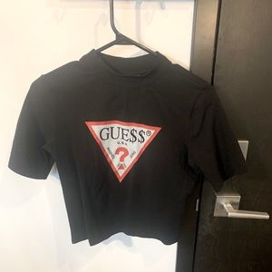 Guess A$AP Rocky Collab Mock Neck Crop Top